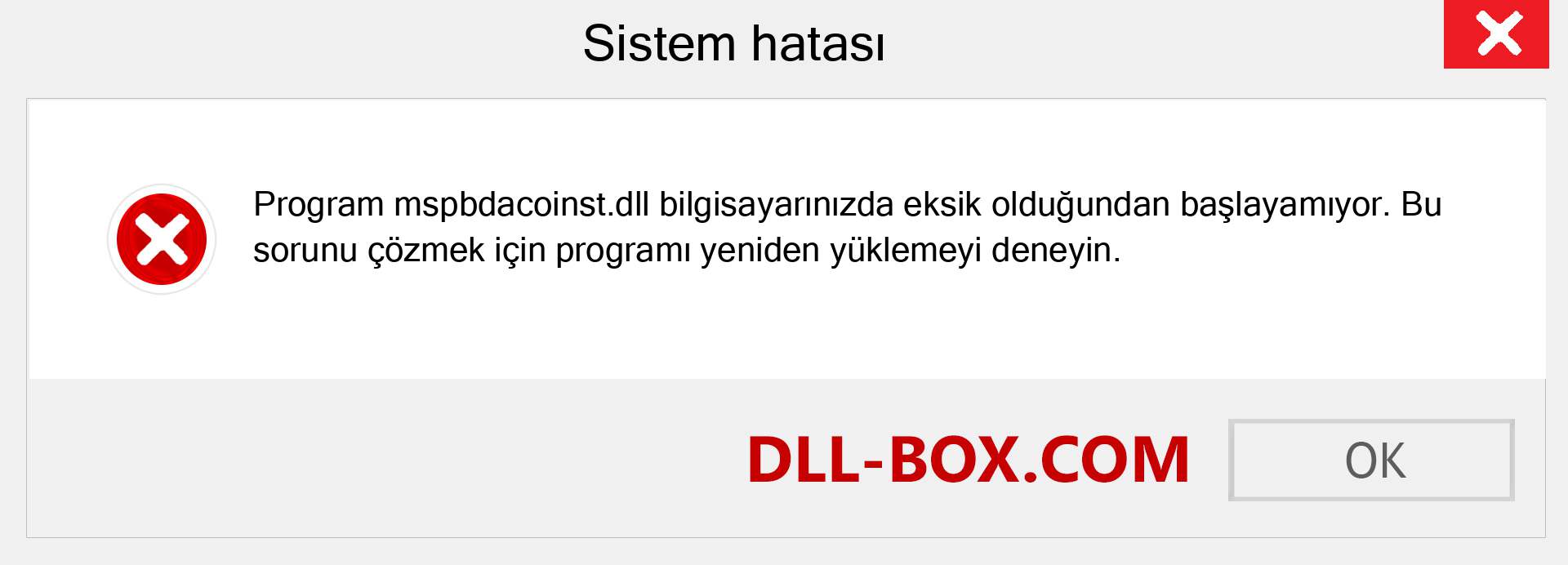 mspbdacoinst.dll dosyası eksik mi? Windows 7, 8, 10 için İndirin - Windows'ta mspbdacoinst dll Eksik Hatasını Düzeltin, fotoğraflar, resimler